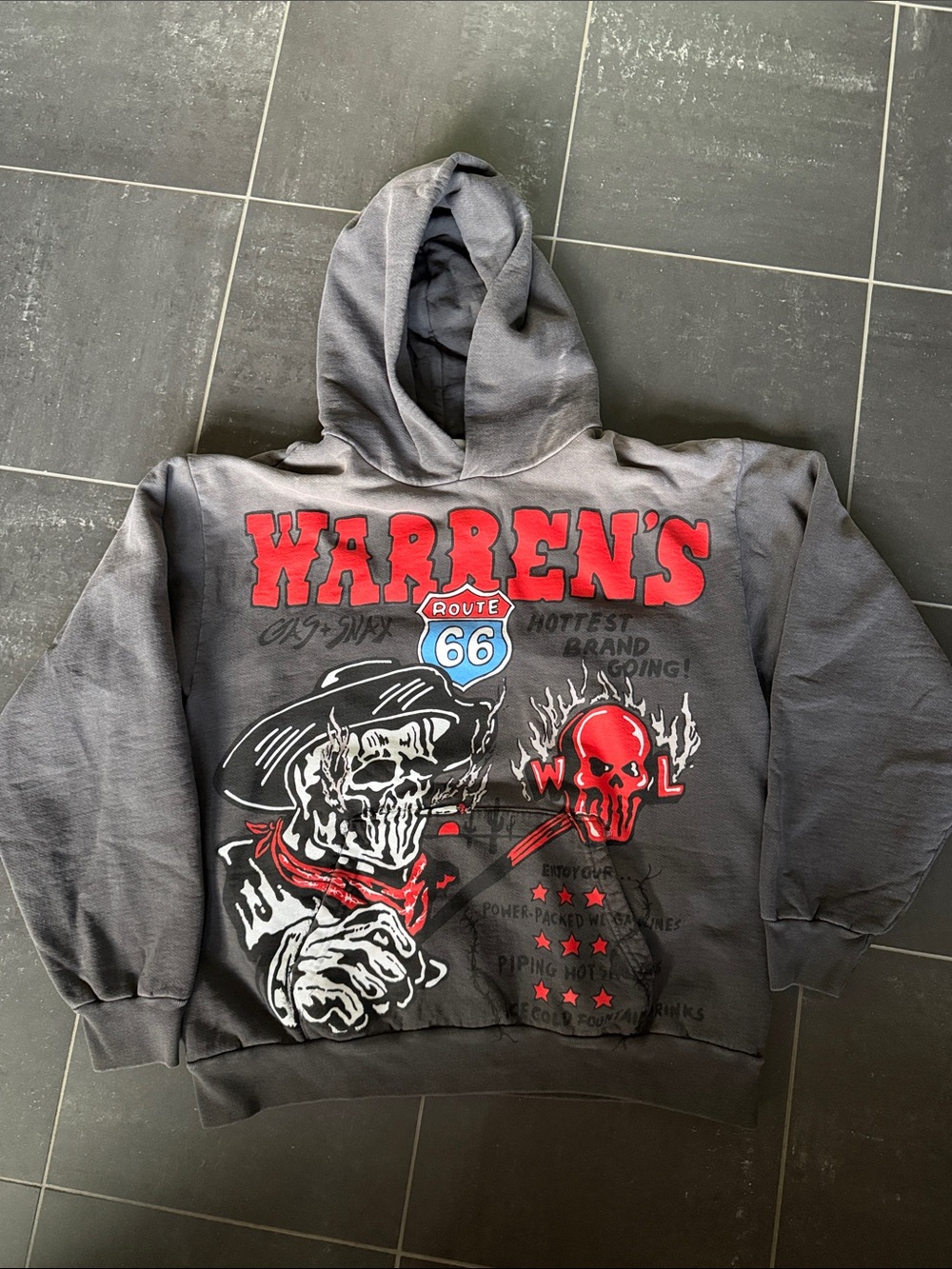 Warren Lotas Route 66 Graphic Hoodie size XL